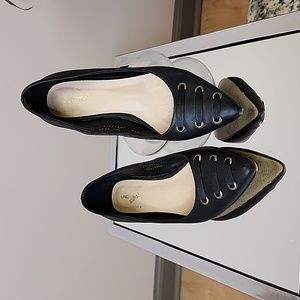 Block Heel Pumps - Black